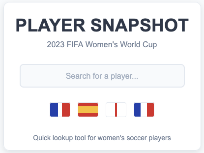 Player Snapshot thumbnail